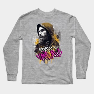 Street Art Vandals Graffiti Hooded Long Sleeve T-Shirt